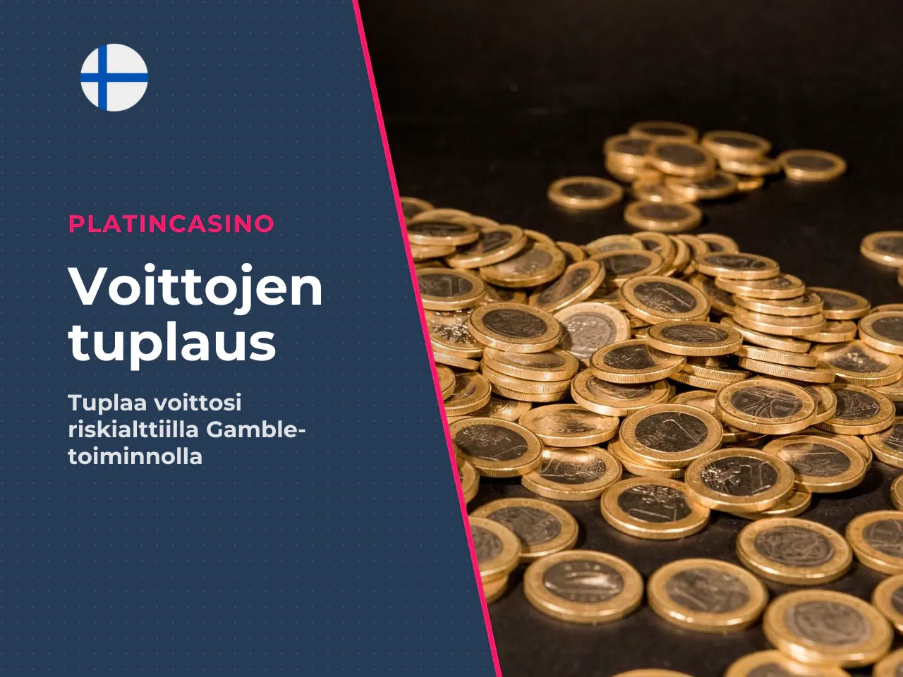 Gamble-toiminto voittojen tuplaus . Jokaisen peruspelissä
