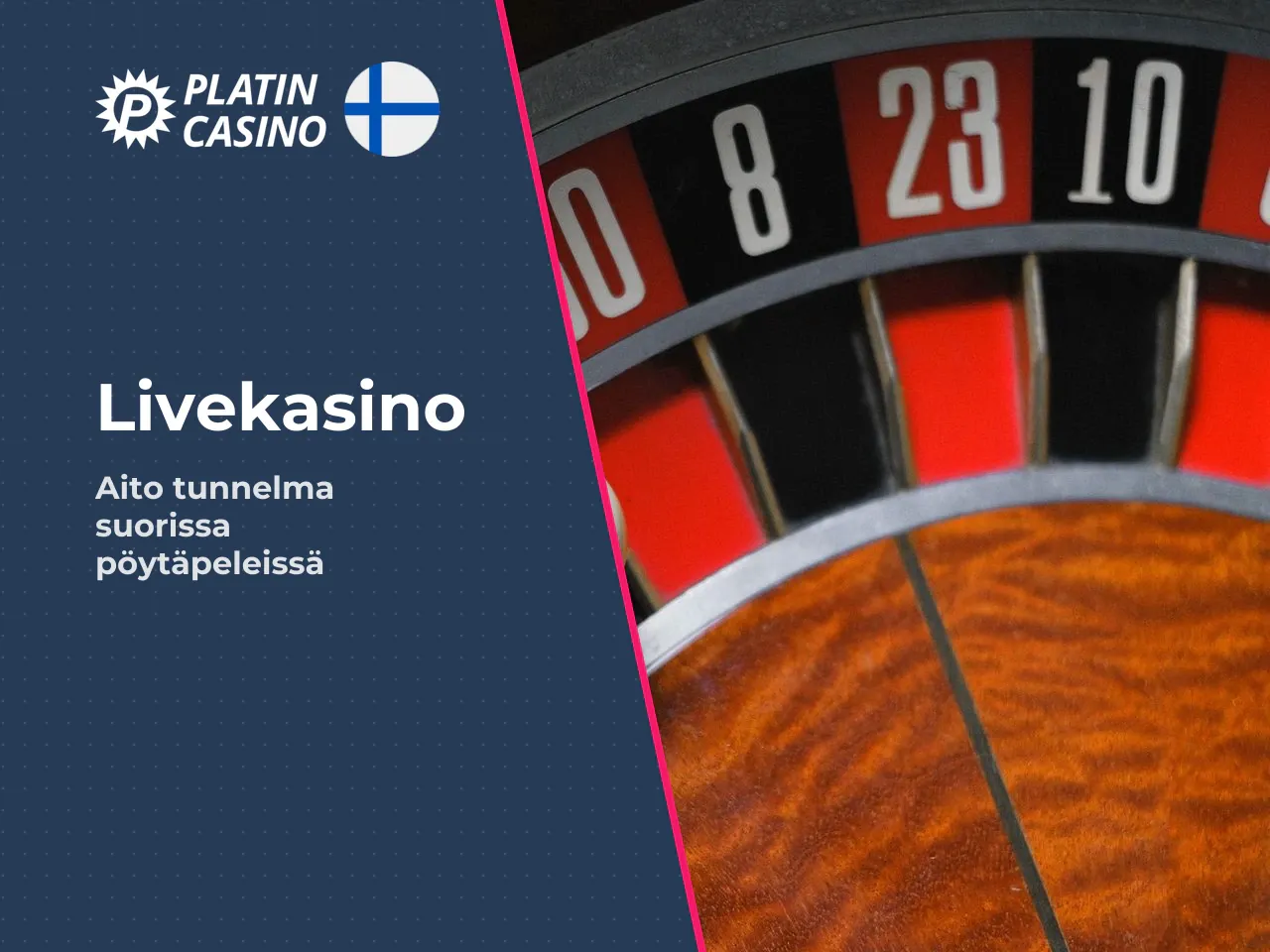 Live casino, table games ja poker