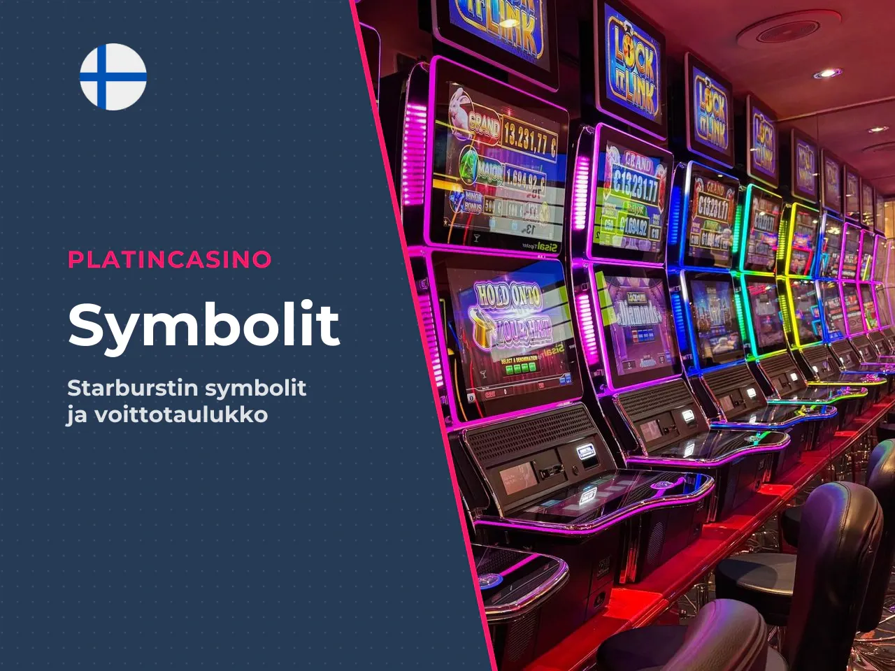 Starburst pelin symbolit ja gems. Starburstin
