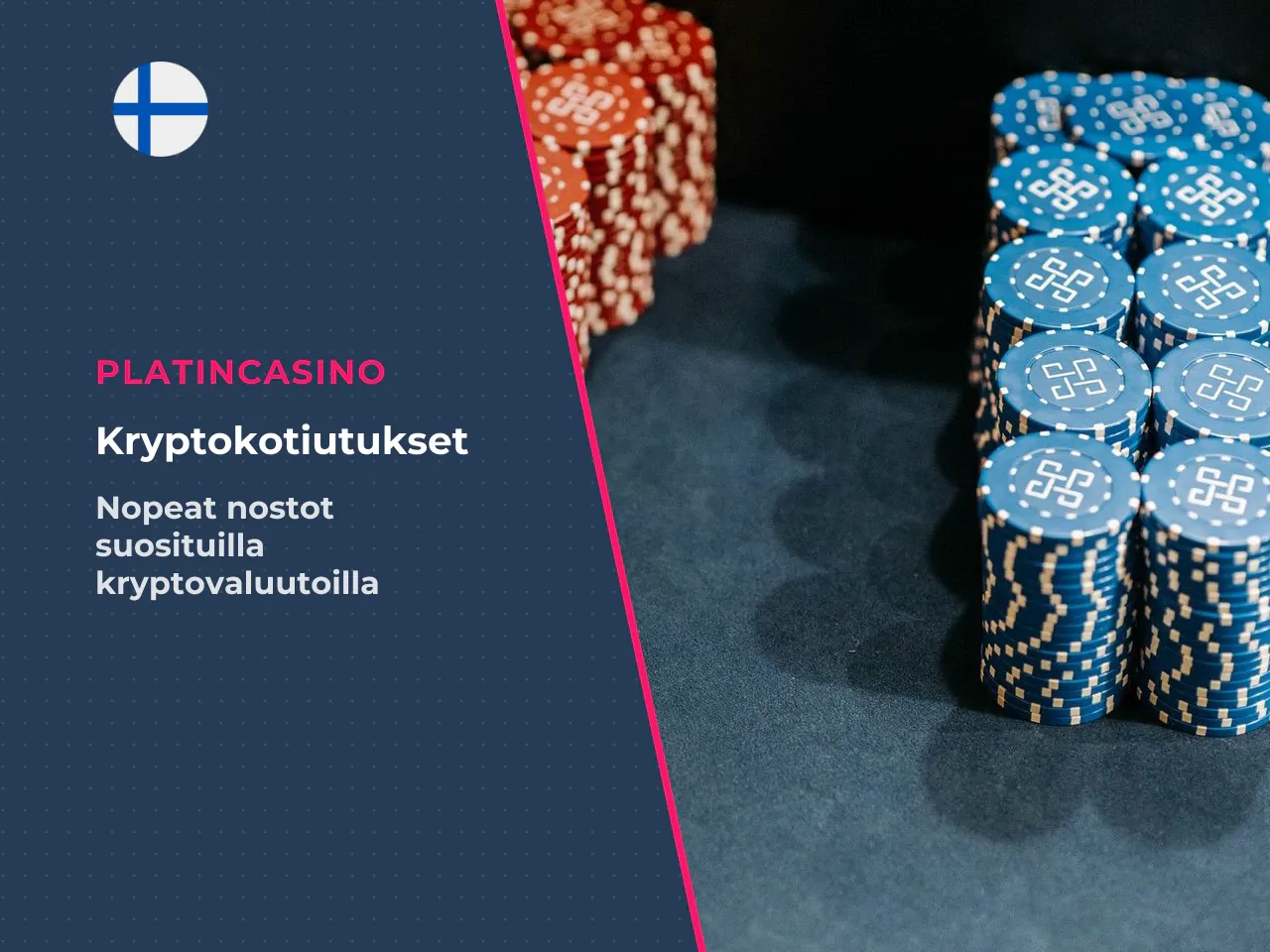 Crypto withdrawals ja konversiot. Platincasino tukee