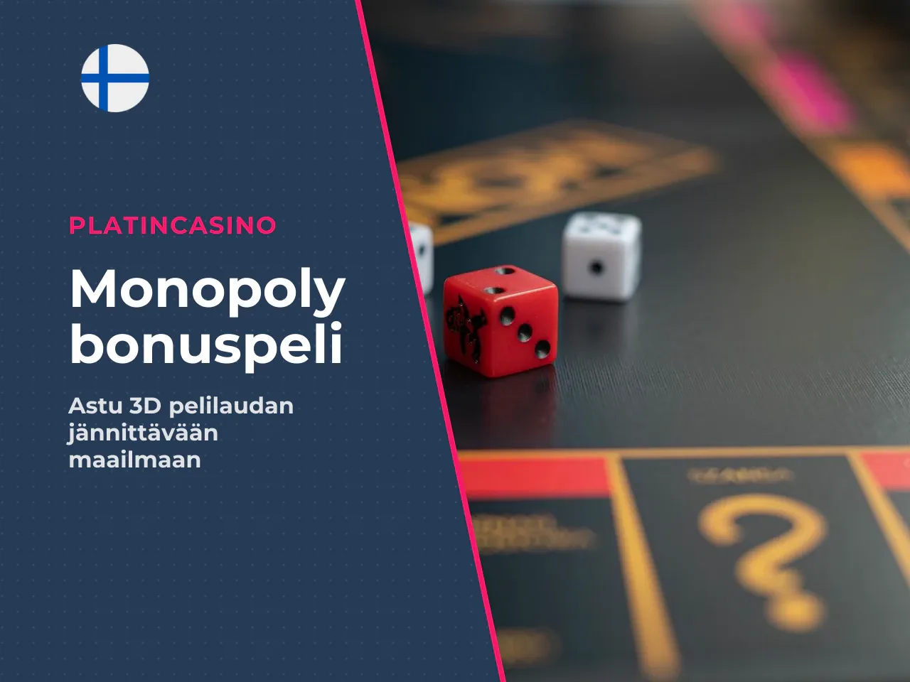 3D MONOPOLY board ja pelilaudan ruudut