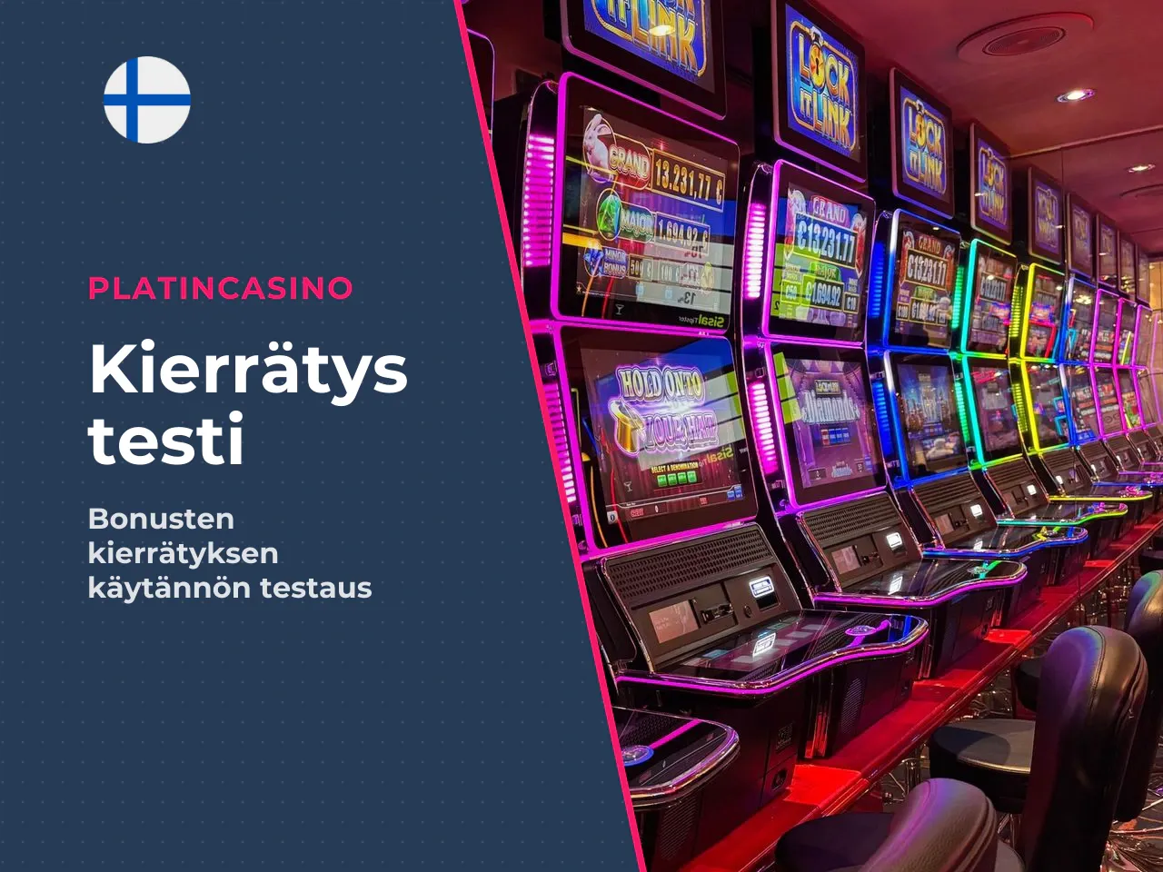15.1 Käytännön testi kierrätysmekaniikka kolikkopeleissä. Testasimme