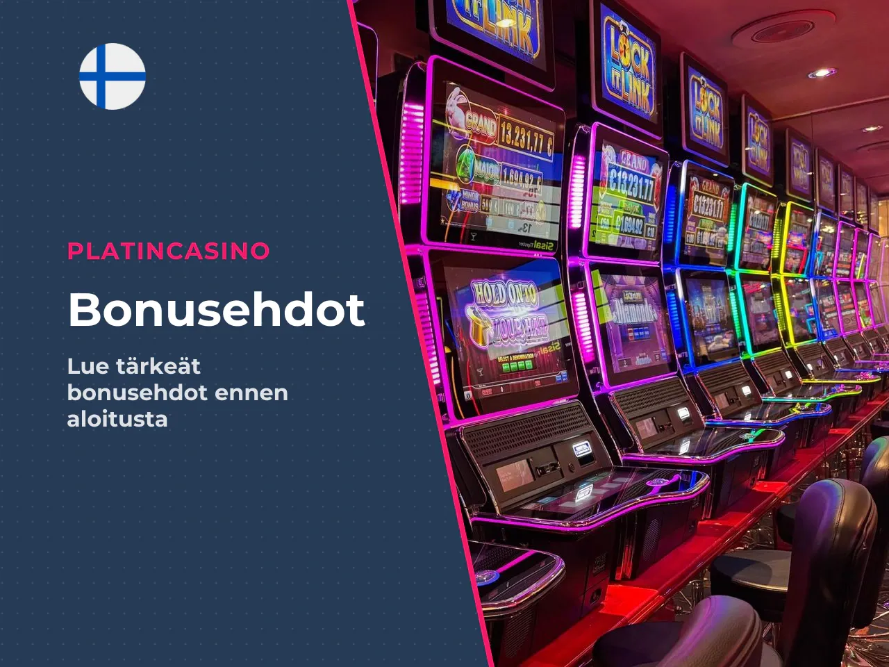 Kasino-offerin ehdot ennen rekisteröitymistä. Tervetuliaisbonukset ja