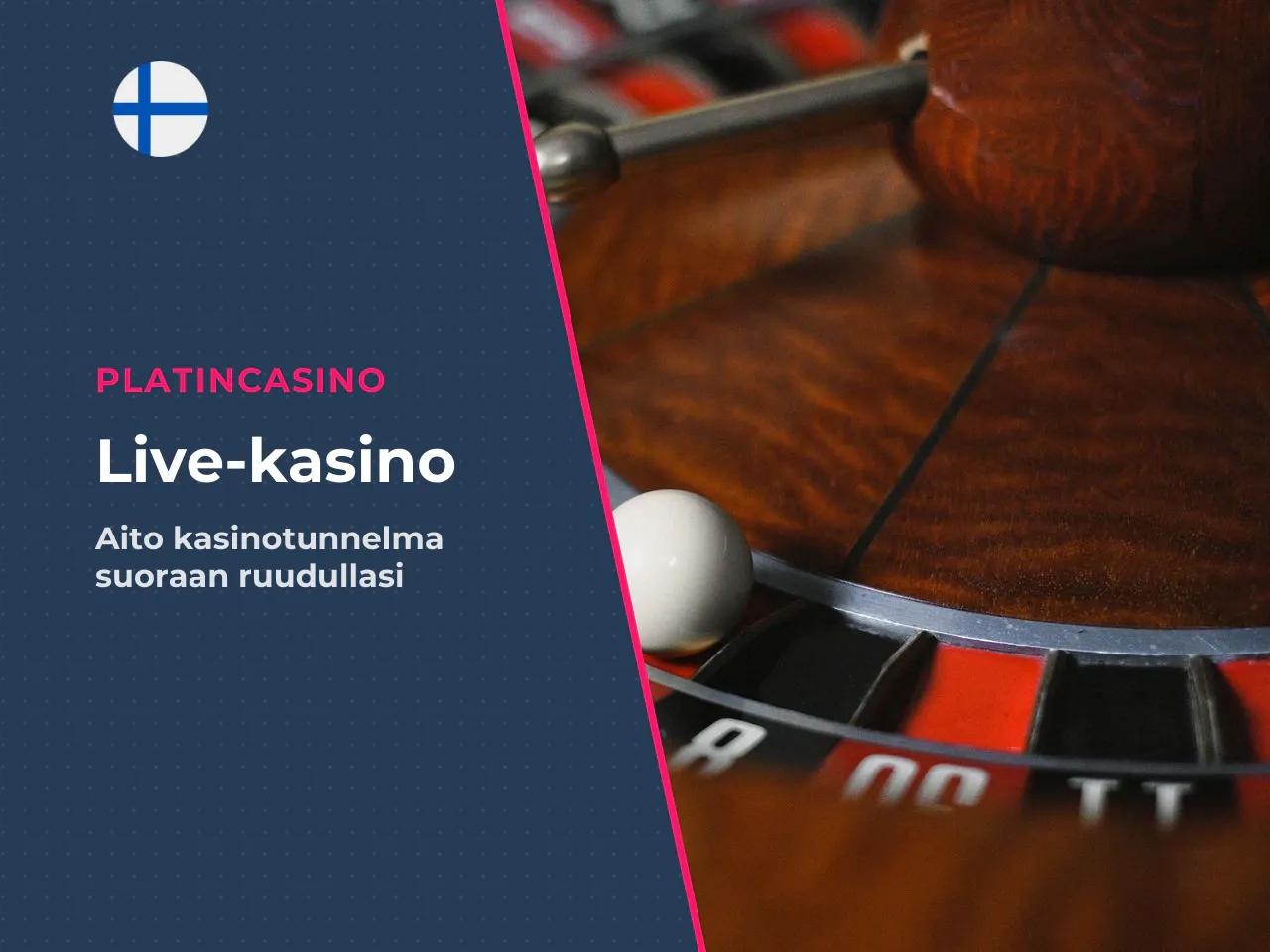 Live dealer -pelit oikeilla jakajilla. PlatinCasinon